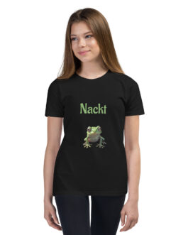 Kurzärmeliges T-Shirt für Kinder – Nackt Frosch