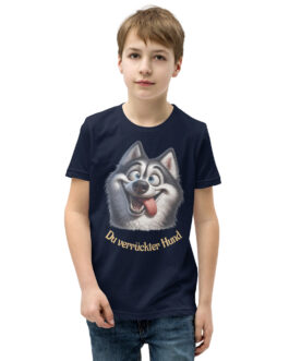 Du verrückter Hund – Kurzärmeliges T-Shirt für Kinder